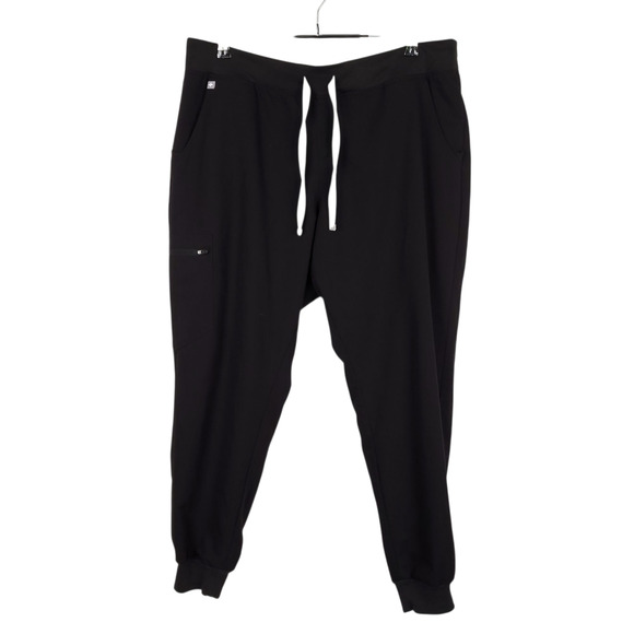 Figs High Rise Zamora Jogger Scrub Pants Technical Collection Black XXL - Picture 1 of 11